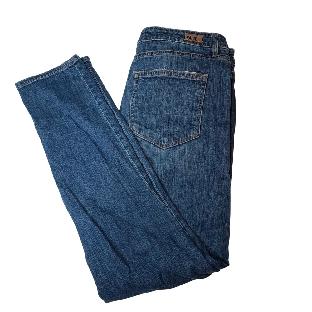 Paige Carter Slim Blue Jeans Womens Size 30 Medium Wash Denim Pants